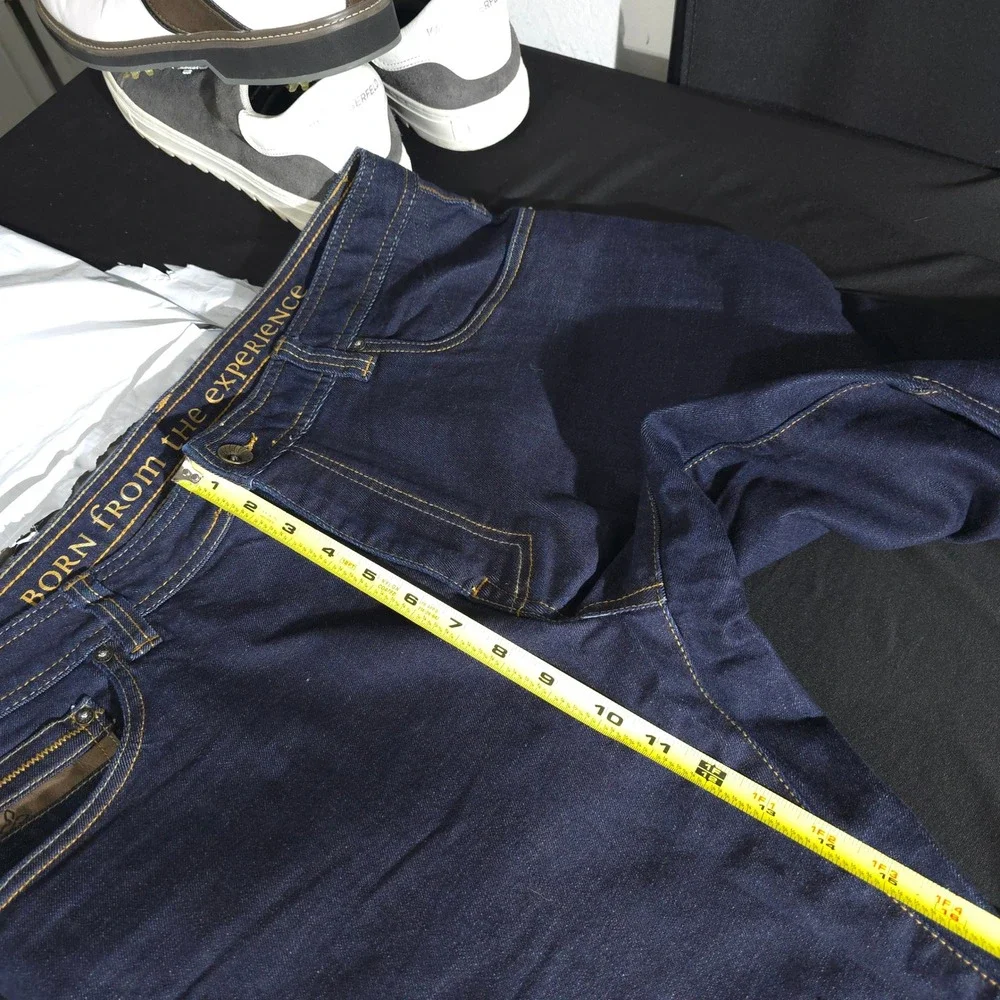 Prana Denim Jeans Mens 34x30 Dark Wash Straight Leg Outdoor Active 5-Pocket Pant